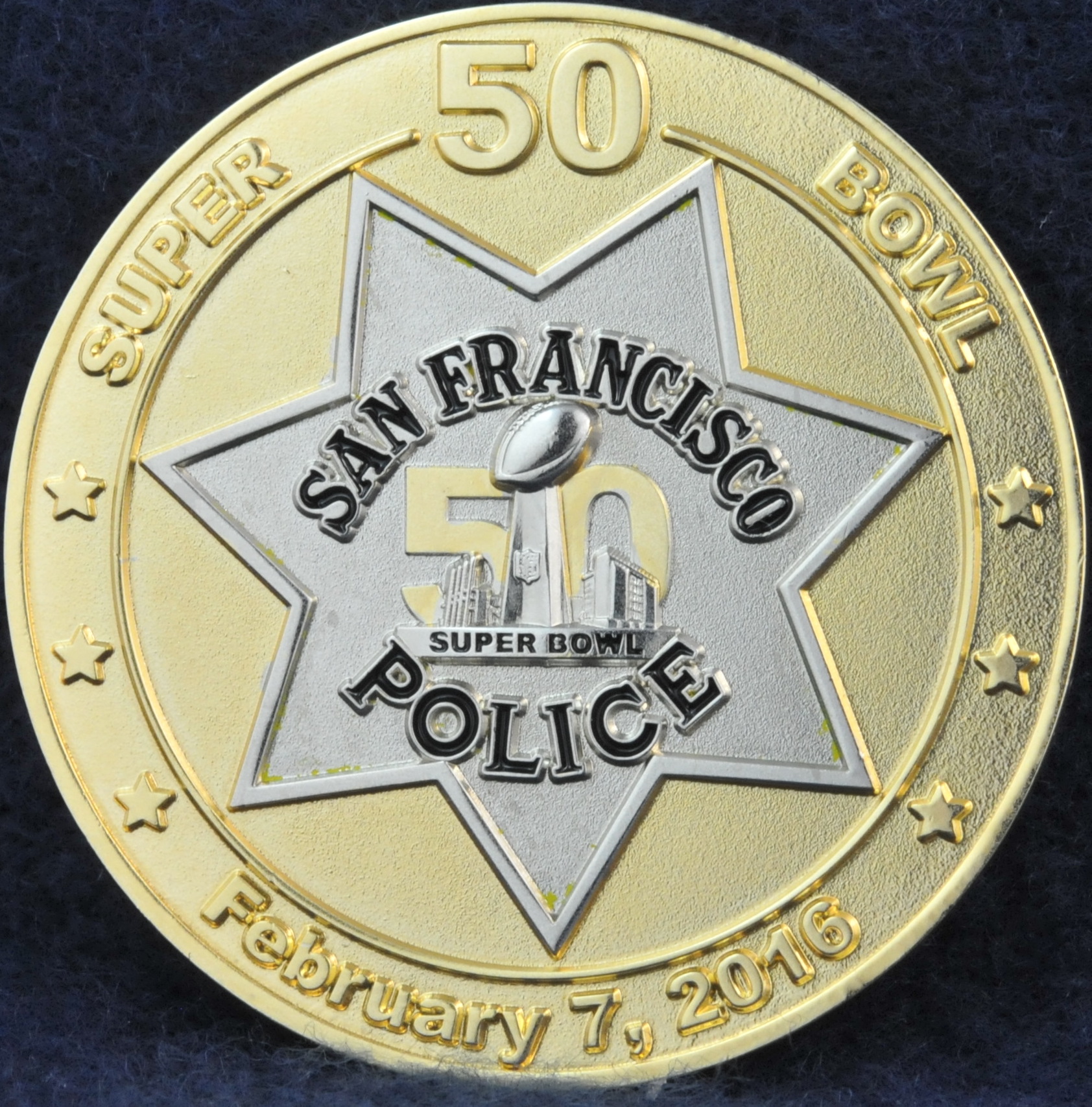 San Francisco Police 50th Super Bowl | Challengecoins.ca1684 x 1707
