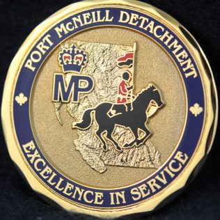 challengecoins detachment mcneill rcmp