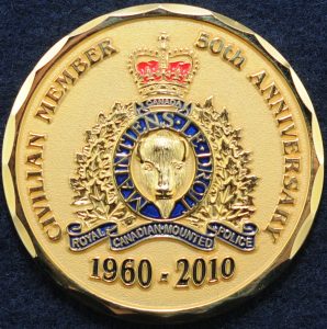 RCMP Civilian Member British Columbia 50th Anniversary