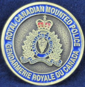 RCMP Island District E Division (gold) 2