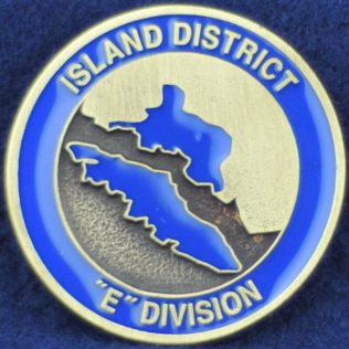 RCMP E Division Island District (gold)