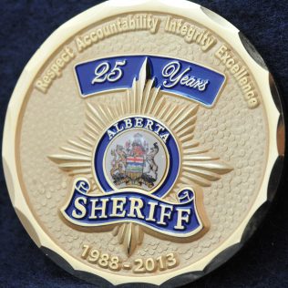 Alberta Sheriff 25 years 1988-2013