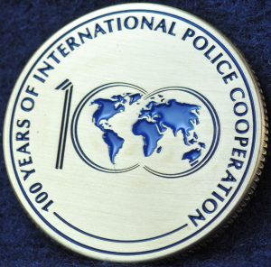 INTERPOL 100 years of International Police Cooperation Bronze