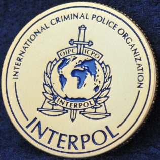 INTERPOL 100 years of International Police Cooperation Bronze