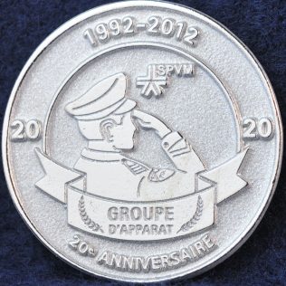 Service de Police de la ville de Montreal - Groupe d'Apparat 20th Anniversary
