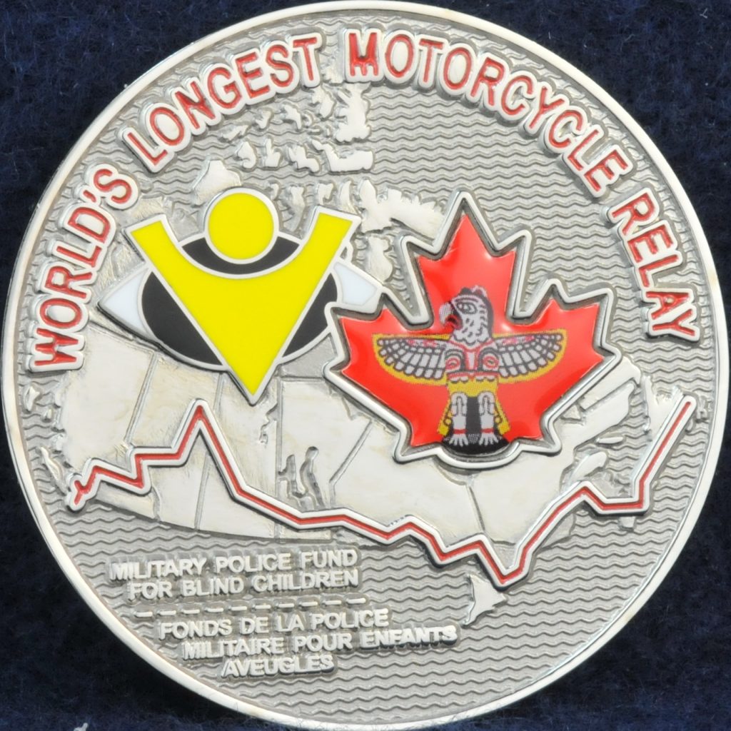 Military Police National Motorcycle Relay Ride | Challengecoins.ca