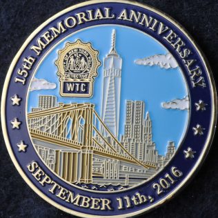 US NYPD 15th memorial anniversary September 11th 2001