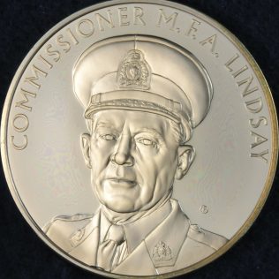 RCMP Centennial Commissioner M F A LINDSAY