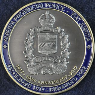 Alberta Provincial Police 1917 - 2017 100th Anniversary