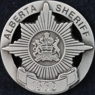 Alberta Sheriff pewter coin