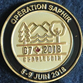 Sûreté du Québec - Opération Saphir G7 2018 Charlevoix