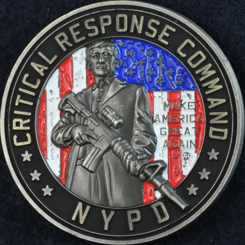 NYPD 911 Eagle Challenge Coin Critical Response Command Never Forget Police Gift