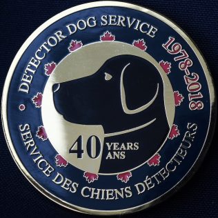 Canada Border Services Agency CBSA - Detector Dog Service 1978 - 2018