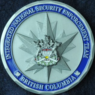 RCMP E Division Integrated National Security Enforcement Team INSET - BC Coat of Arms