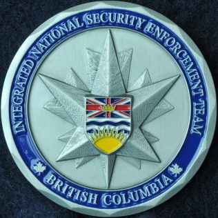 RCMP E Division Integrated National Security Enforcement Team INSET - BC Flag