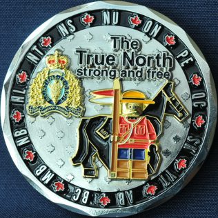 RCMP Generic LEGO The True North Strong and Free - Silver