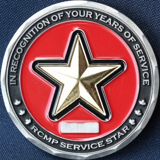 RCMP Generic Service Star In Recognition of your years of service