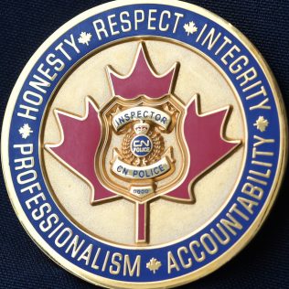 Canadian National Police Service Inspector Gold