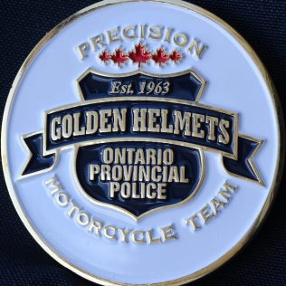 Ontario Provincial Police OPP Golden Helmets Precision Motorcycle Team