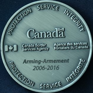 Canada Border Services Agency CBSA - Arming 2006-2016