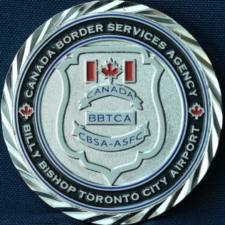 Canada Border Services Agency CBSA - Billy Bishop Toronto City Airport Thin Blue Line Black