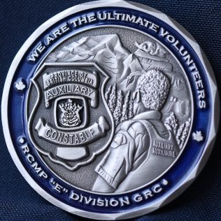 RCMP E Division Auxiliary Constable Silver