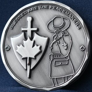 RCMP Generic Blessed are the Peacemakers (Pewter)