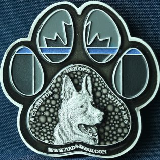RCMP Generic Police Dog Service Canadian Thin Blue Line