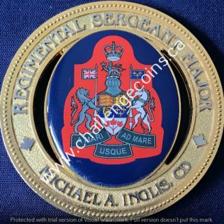 Calgary Police Service Regimental Sergeant Major Michael A Inglis CD Blue