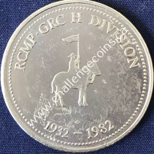 RCMP H Division - 50 Anniversary 1932-1982 Silver