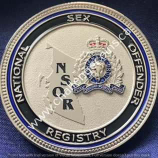 RCMP E Division Major Crime - National Sex Offender Registry Silver