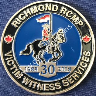 RCMP E Division Richmond Detachment Victim Witness Services 30 years