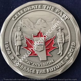 RCMP K Division Celebrate the Past 1974-2019 Pewter