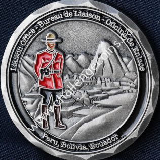 RCMP NHQ Liaison Office Peru Antique Silver