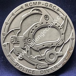 RCMP NHQ Underwater Recovery Team Pewter