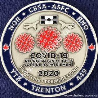 Canada Border Services Agency CBSA - Covid-19 Repatriation Flights Trenton 2020 Red