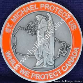 Canada Border Services Agency CBSA - St Michael Protect Us Orange