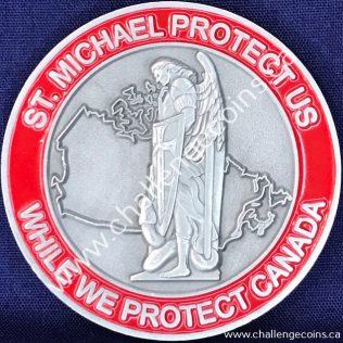 Canada Border Services Agency CBSA - St Michael Protect Us Red