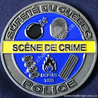 Sûreté du Québec - Service de la Criminalistique couleur